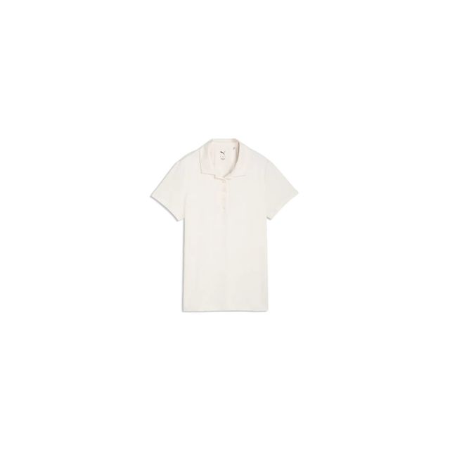 Puma Womens Floral Lace Jaquard SS Polo - Warm White