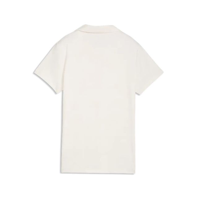 Puma Womens Floral Lace Jaquard SS Polo - Warm White