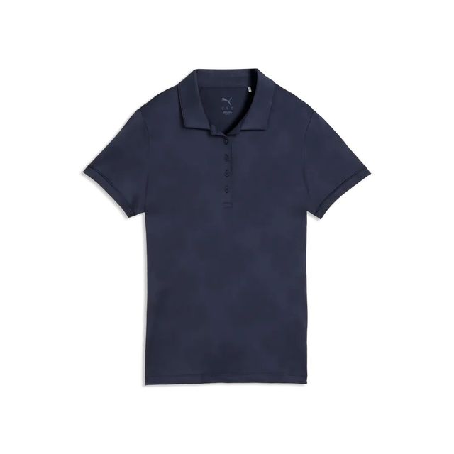 Puma Womens Floral Lace Jaquard SS Polo - Deep Navy