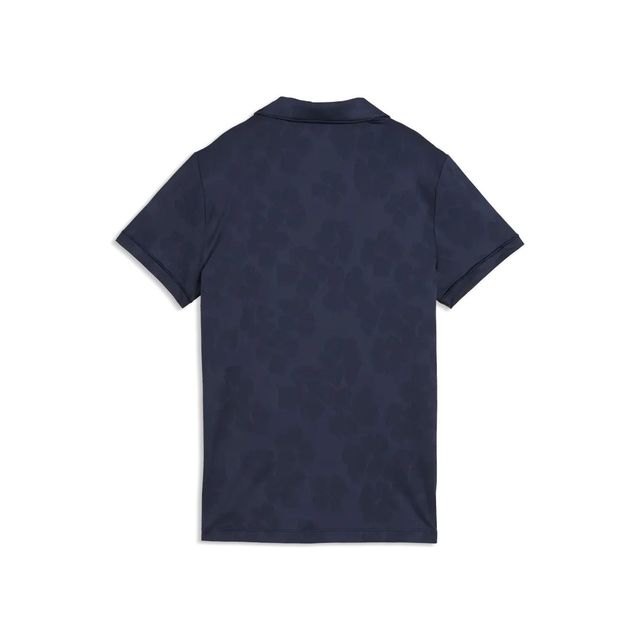 Puma Womens Floral Lace Jaquard SS Polo - Deep Navy