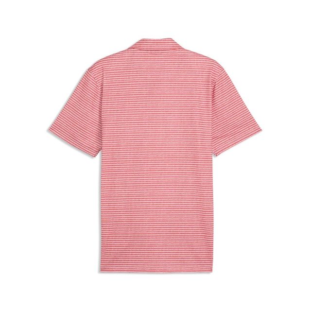 Puma Mens MATTR Stadium Polo - White Glow/Candy Apple
