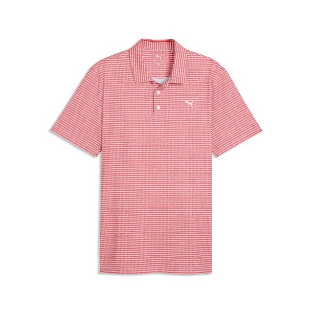Puma Mens MATTR Stadium Polo - White Glow/Candy Apple