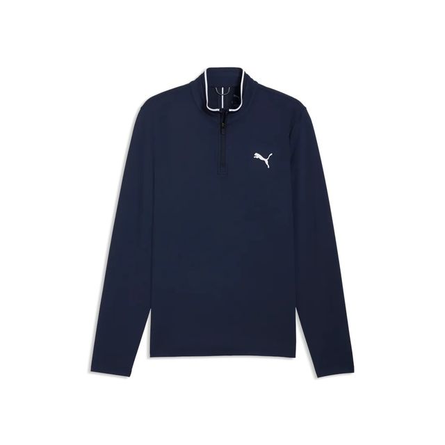 Puma Mens Cloudspun Tech ¼ Zip Tour - Deep Navy