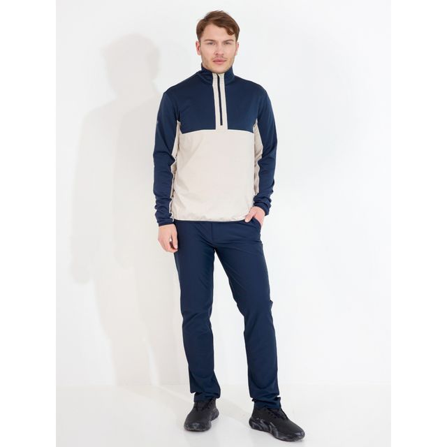 Abacus Mens Erne Midlayer - Clam Melange