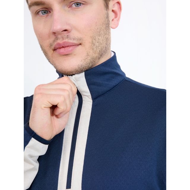 Abacus Mens Erne Midlayer - Clam Melange