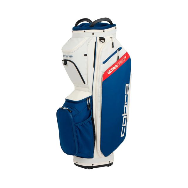 Cobra Ultralight 2 Cart Bag - Sugared Almond/Estate Blue/Pop Red