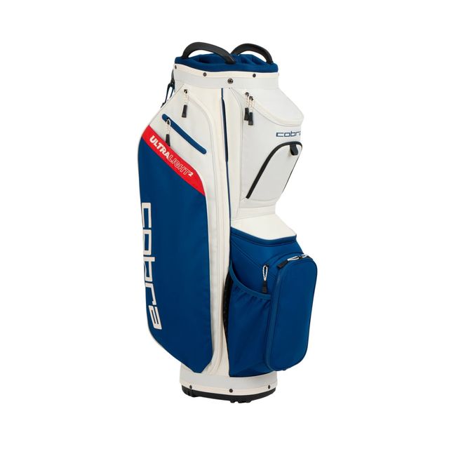Cobra Ultralight 2 Cart Bag - Sugared Almond/Estate Blue/Pop Red