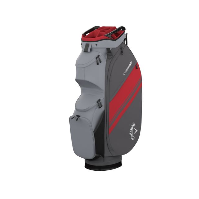 Callaway Chase 14 Cartbag 2026 - Steel/Graphite/Fire Red