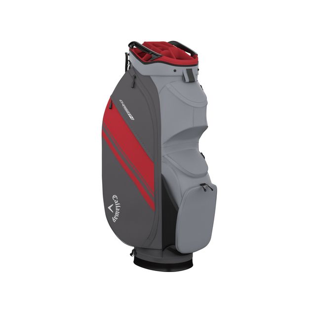 Callaway Chase 14 Cartbag 2026 - Steel/Graphite/Fire Red