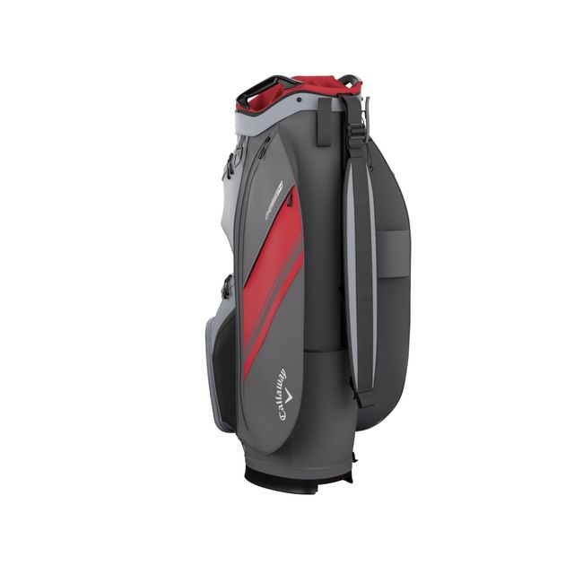 Callaway Chase 14 Cartbag 2026 - Steel/Graphite/Fire Red
