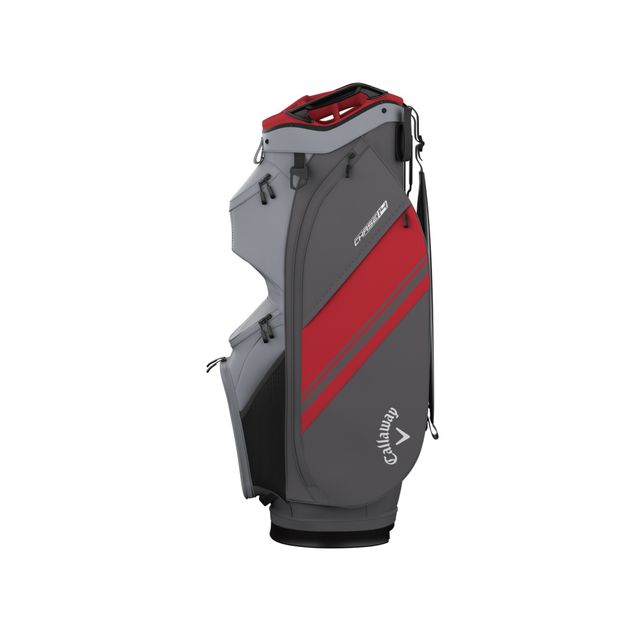 Callaway Chase 14 Cartbag 2026 - Steel/Graphite/Fire Red
