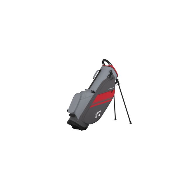 Callaway Chase Standbag 2026 - Steel/Graphite/Fire Red