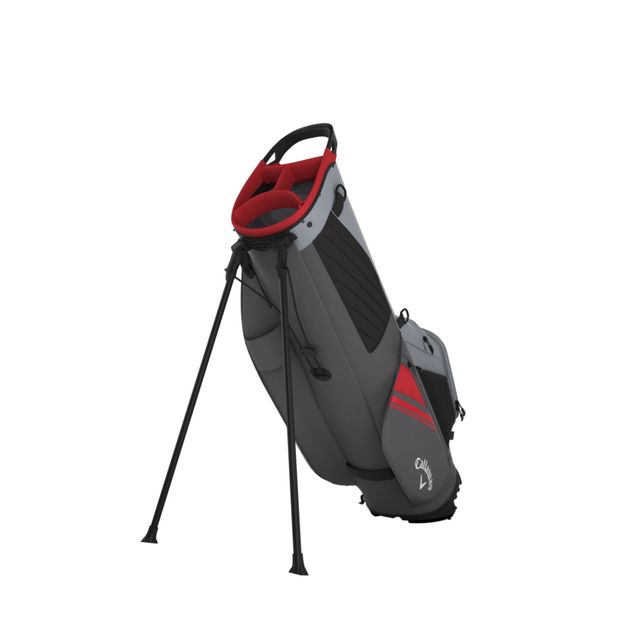 Callaway Chase Standbag 2026 - Steel/Graphite/Fire Red