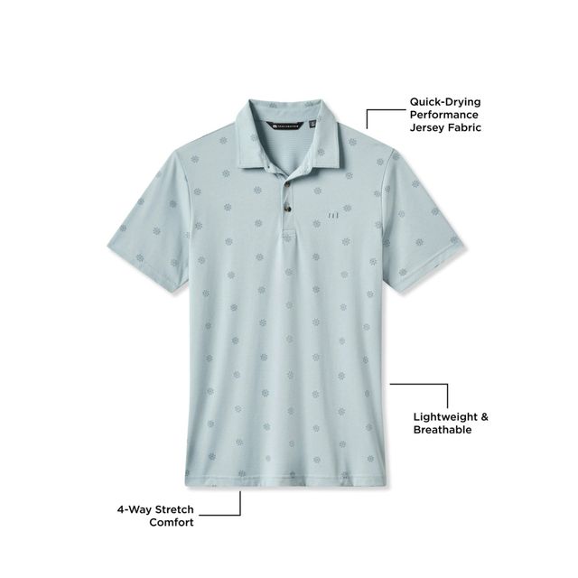 Travis Mathew Mens Performance Jersey Sol Polo - Arona