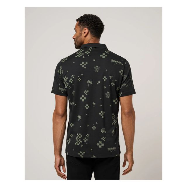 Travis Mathew Mens Beverage Cart Polo - Black