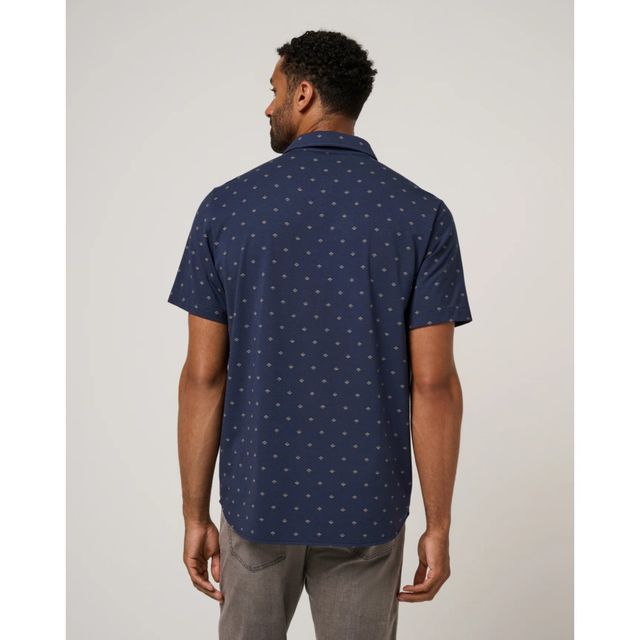 Travis Mathew Mens Comfortknit Geo - Total Eclipse