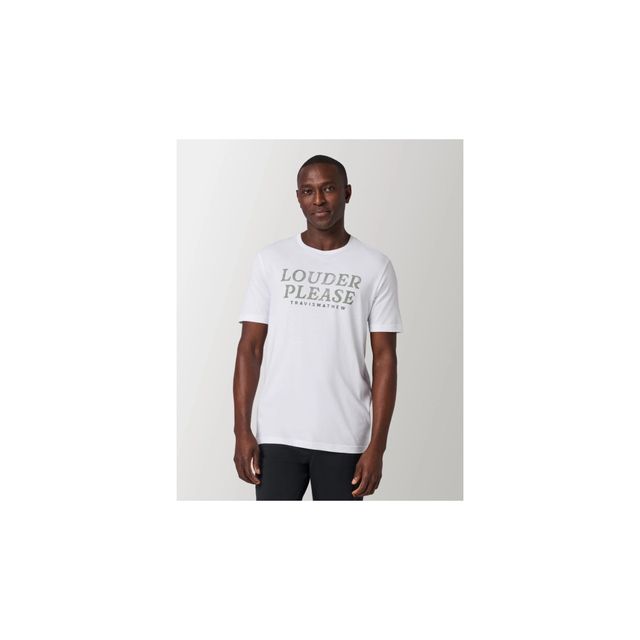 Travis Mathew Mens Louder Please Tee - White