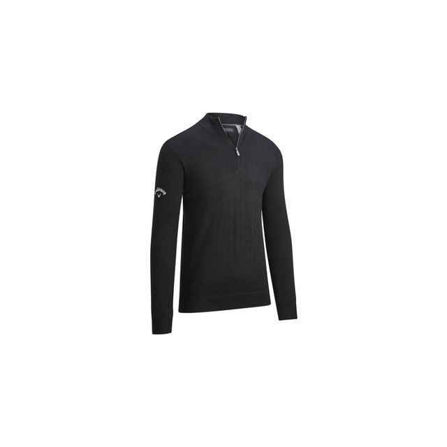 Callaway Mens Windstopper 1/4 Zip Sweater - Black Ink