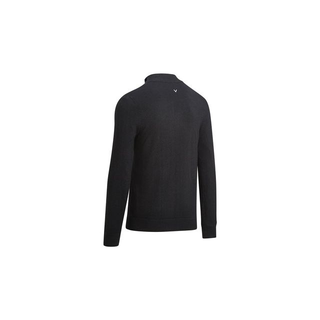 Callaway Mens Windstopper 1/4 Zip Sweater - Black Ink
