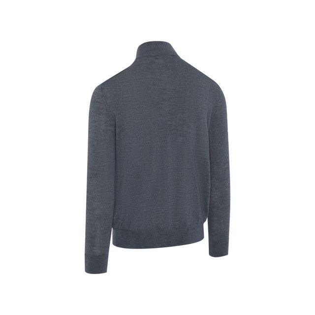 Callaway Mens Blended Merino 1/4-Zip Sweater - Steel Heather