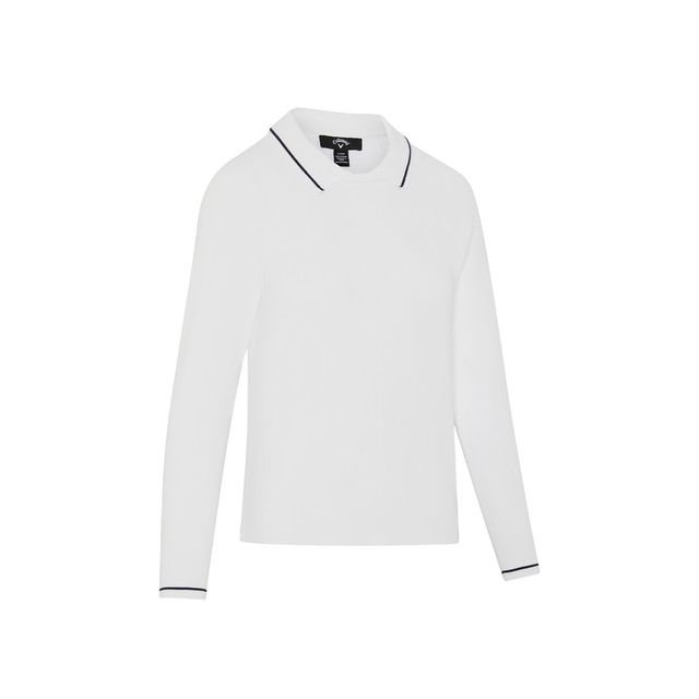 Callaway Womens Collared Pullover Sweater - Brilliant White