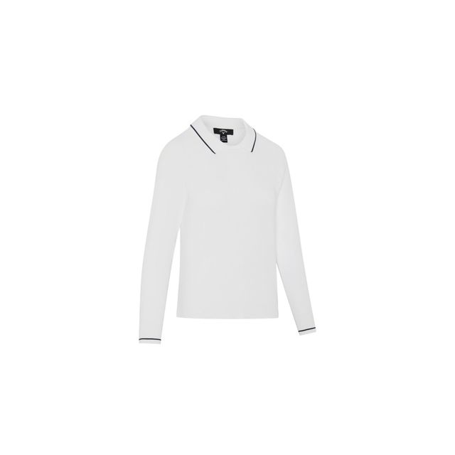 Callaway Womens Collared Pullover Sweater - Brilliant White