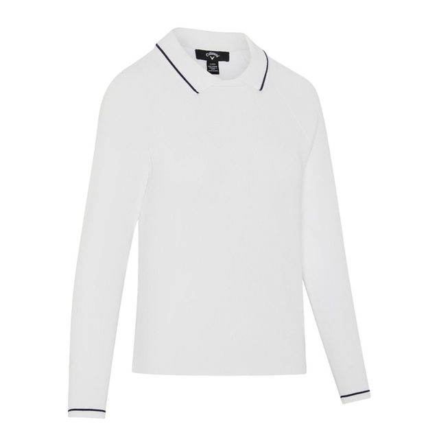 Callaway Womens Collared Pullover Sweater - Brilliant White