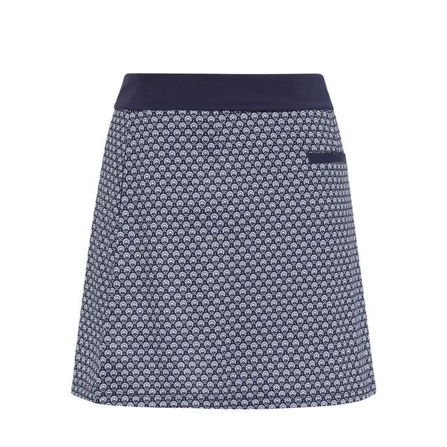 Callaway Womens Scarf Geo Print Asymmetrical Skort - Peacoat