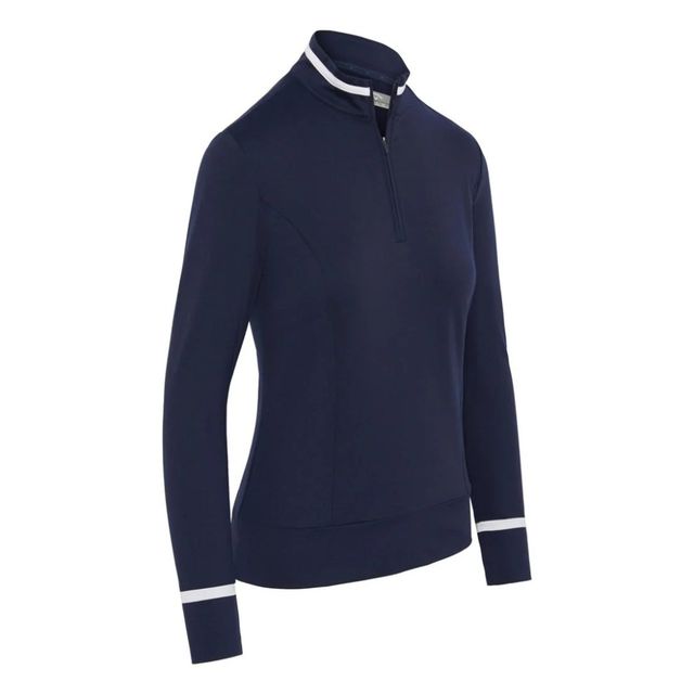 Callaway Womens Thermal LS Colourblock Pullover - Peacoat
