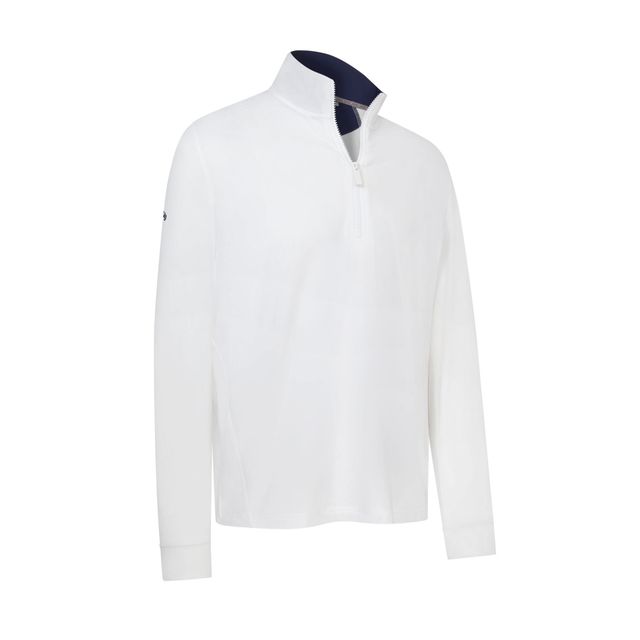 Callaway Mens Team Pullover LS 1/4-zip - Bright White