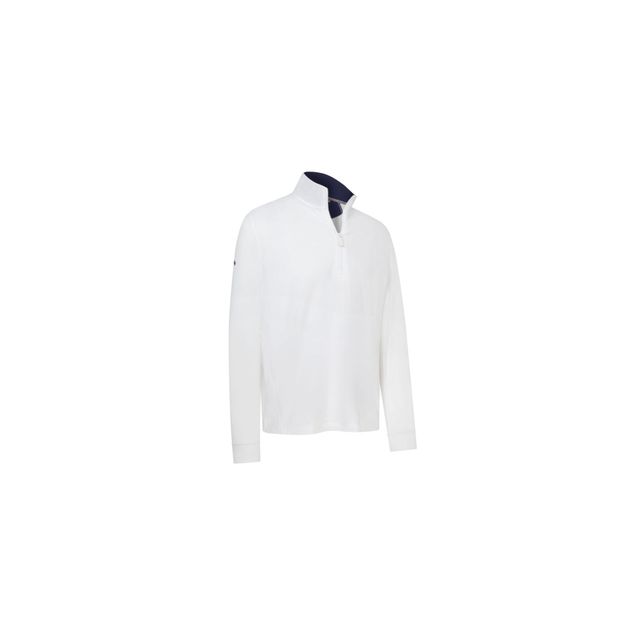 Callaway Mens Team Pullover LS 1/4-zip - Bright White