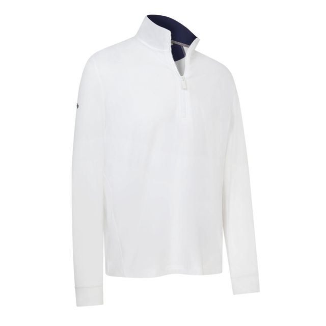 Callaway Mens Team Pullover LS 1/4-zip - Bright White