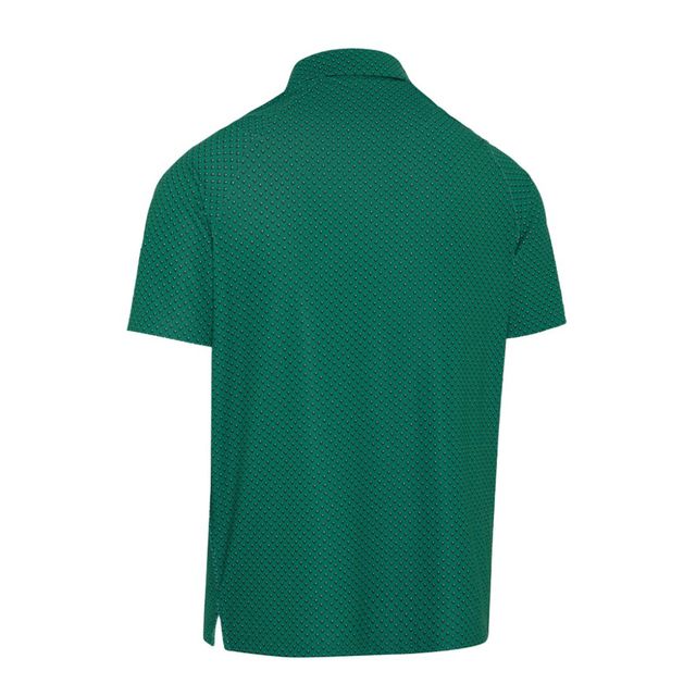 Callaway Mens TM Chev Printed Polo Shirt - Galapagos Green