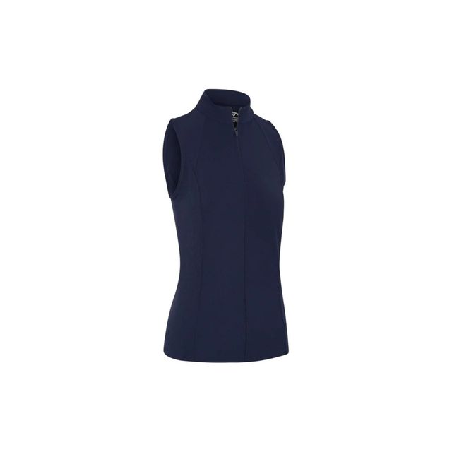 Callaway Womens Sleeveless Rib Play Polo - Peacoat
