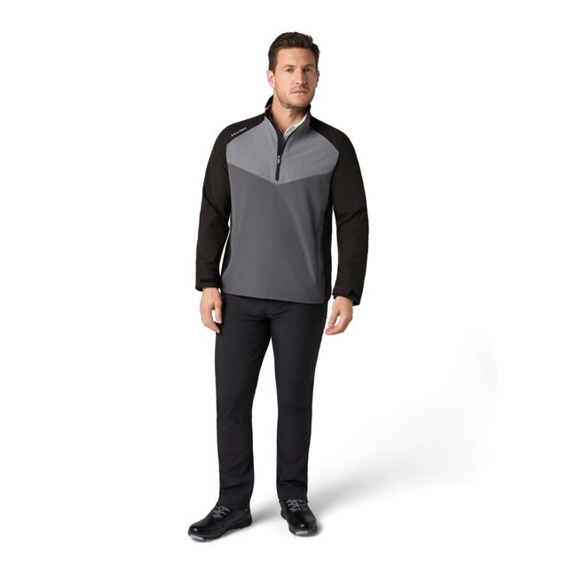 Callaway Mens 1/2-Zip Wind Jacket - Caviar