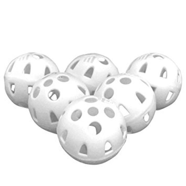 Golfgear Practice ball airflow White 6-pack
