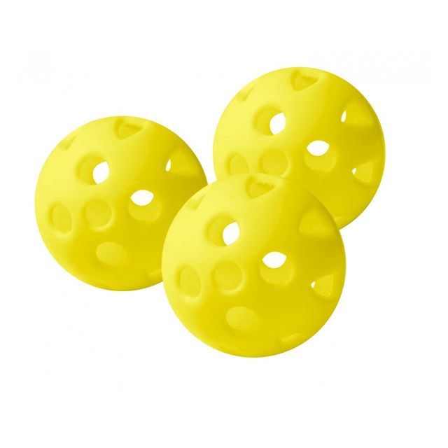 Golfgear Practice ball airflow Yellow 6-pack