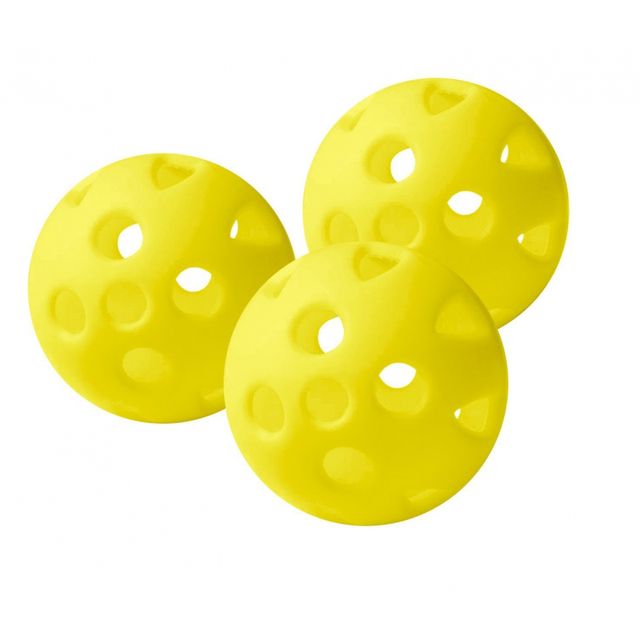 Golfgear Practice ball airflow Yellow 6-pack