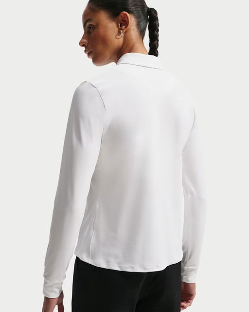 Nike Womens Dri-Fit Victory LS Polo - White