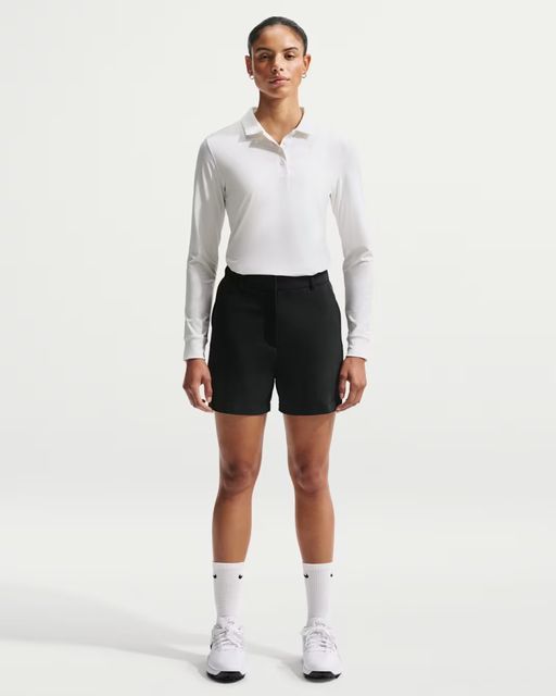 Nike Womens Dri-Fit Victory LS Polo - White