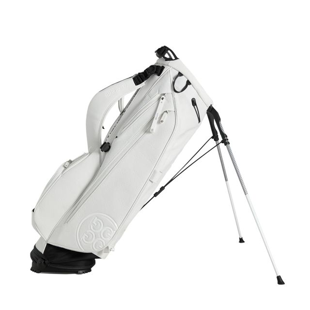 G/Fore Daytona Embossed Skull & Tees Standbag - Snow
