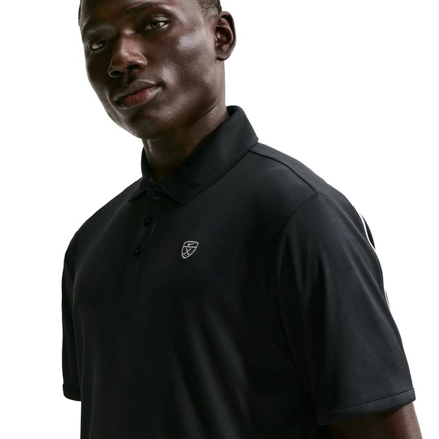 Nike Mens Par 5 Solid Polo Shirt - Black