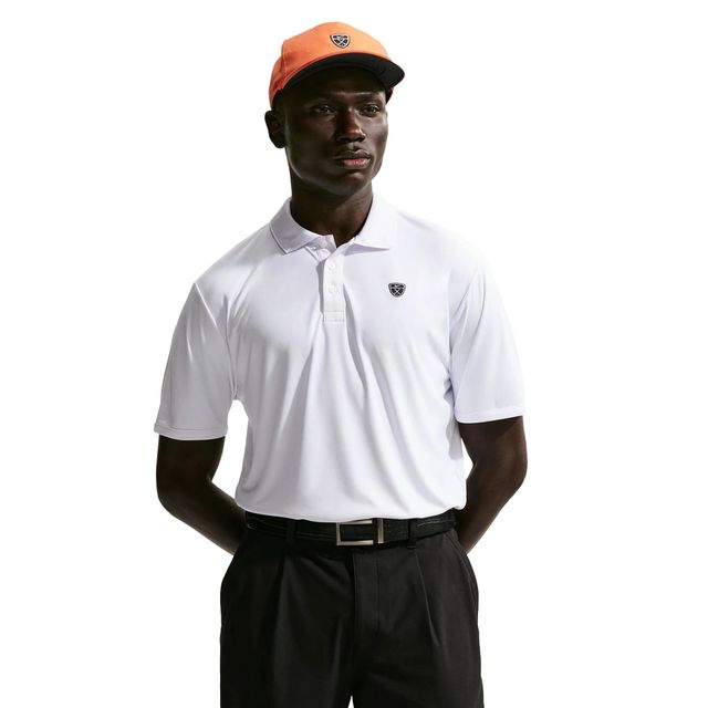 Nike Mens Par 5 Solid Polo Shirt - White