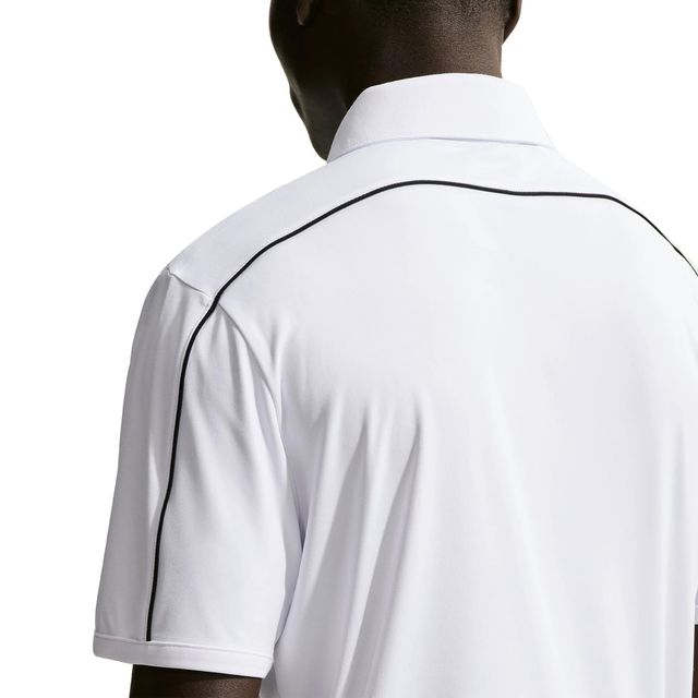 Nike Mens Par 5 Solid Polo Shirt - White