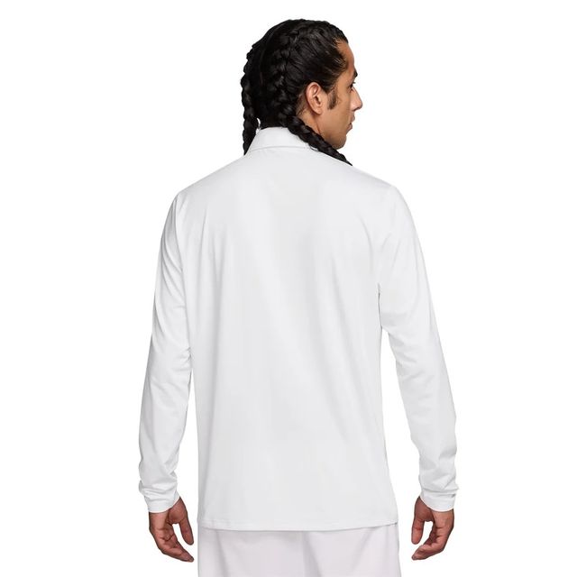 Nike Mens Dri-Fit Velocity LS Polo - White