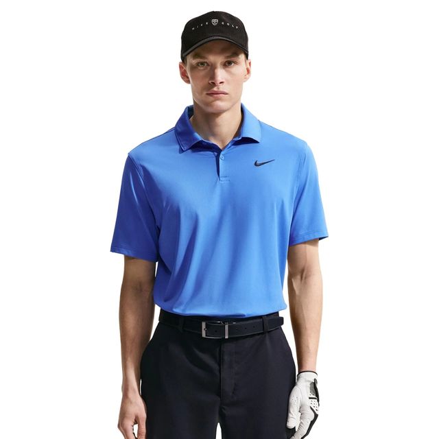 Nike Mens Dri-Fit Velocity Solid Polo Shirt - Pacific Blue
