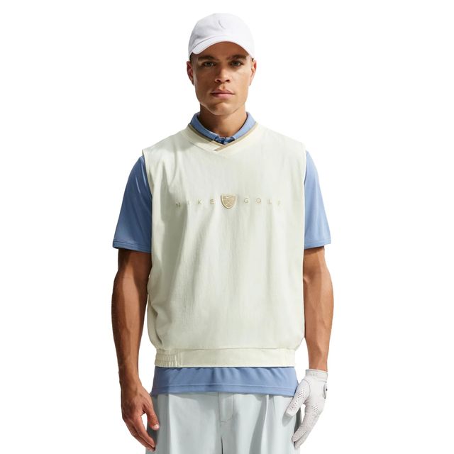 Nike Mens Dri-Fit Fairway Fresh Wind Vest - Sail/Limestone