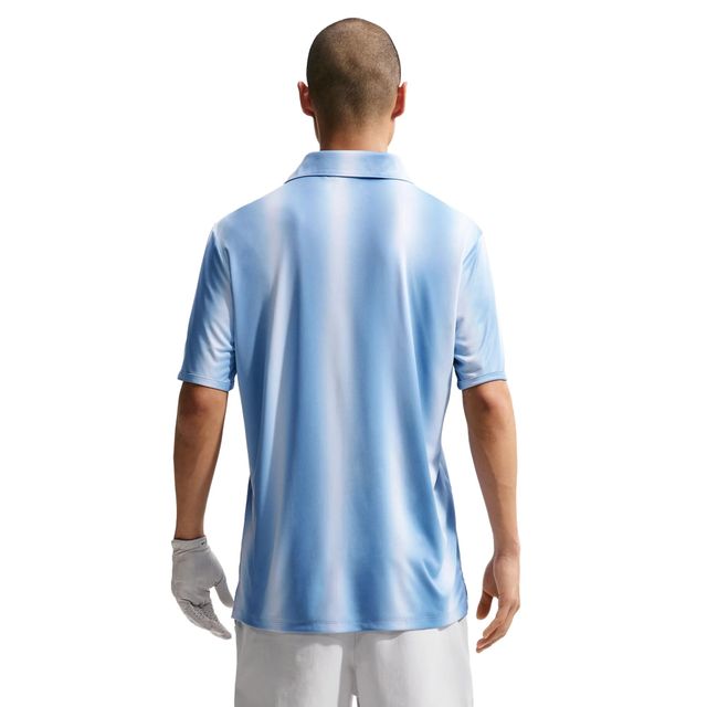 Nike Mens Dri-Fit Par 5 Ombre Polo Shirt - Light Blue