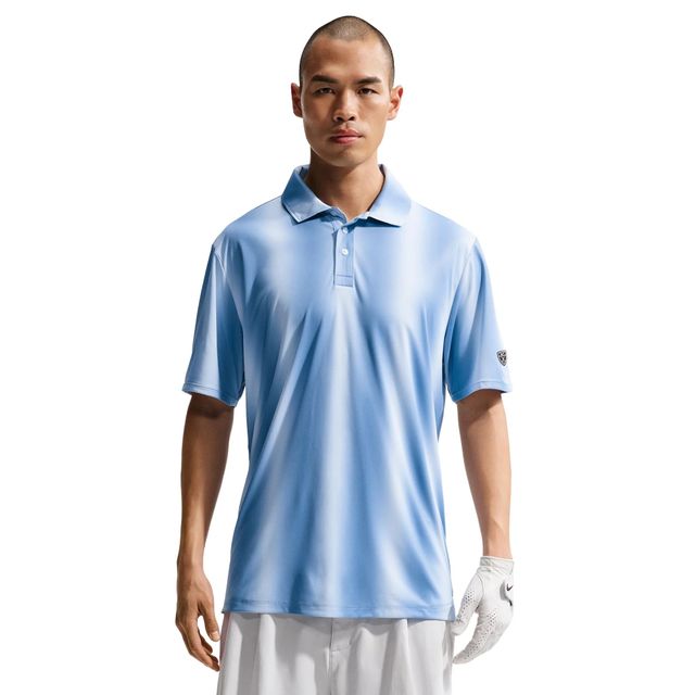 Nike Mens Dri-Fit Par 5 Ombre Polo Shirt - Light Blue