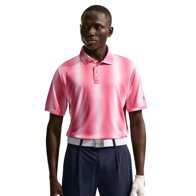 Nike Mens Dri-Fit Par 5 Ombre Polo Shirt - Pearl Pink